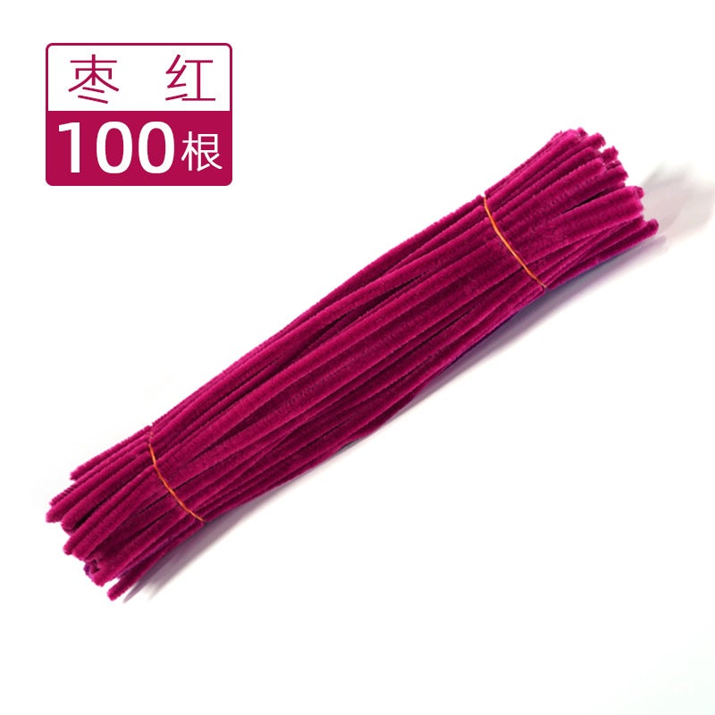 [] Macaron Wool Root Twist Bar Bouquet Handmade Diy Material Bag Encryption Color Wool - Image 1